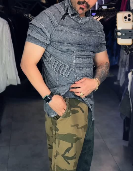 Men's 3D Printed Fashion Top