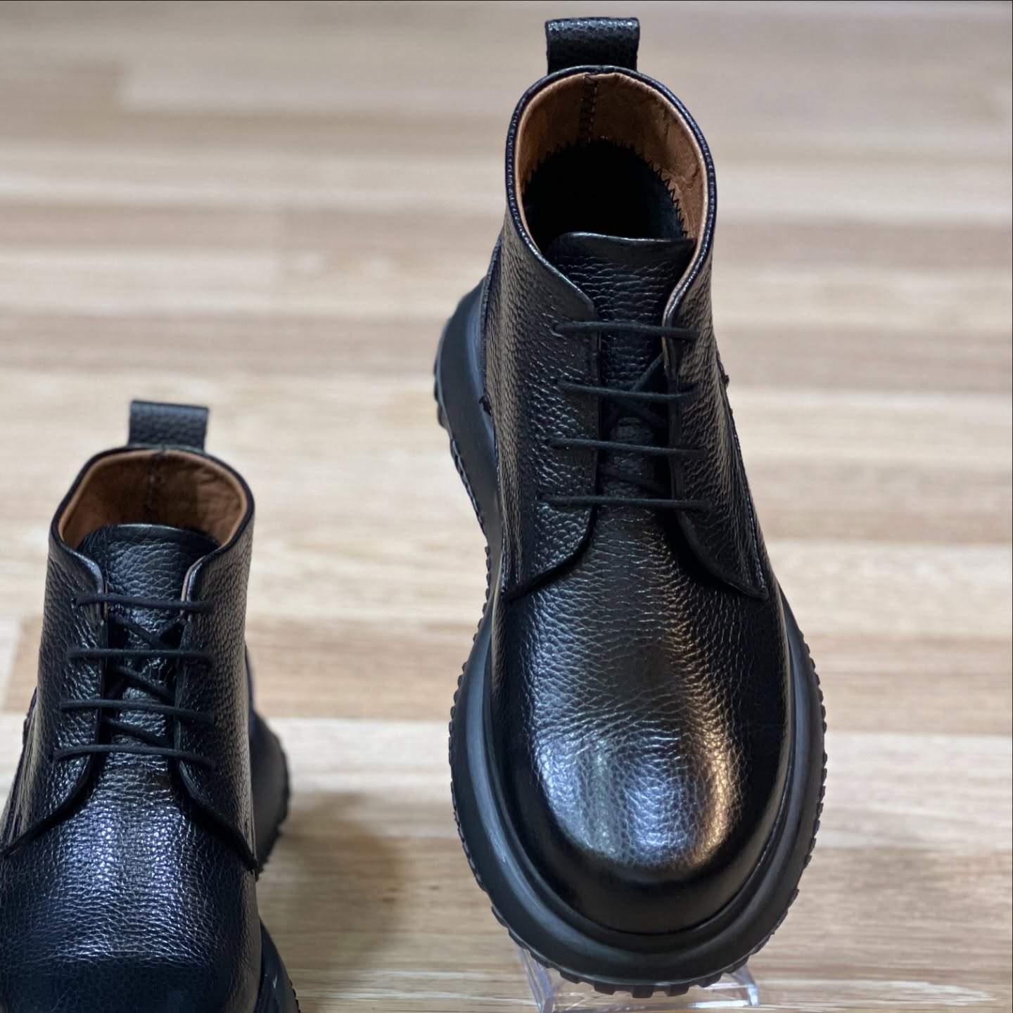 Men's Black Genuine Leather Boots