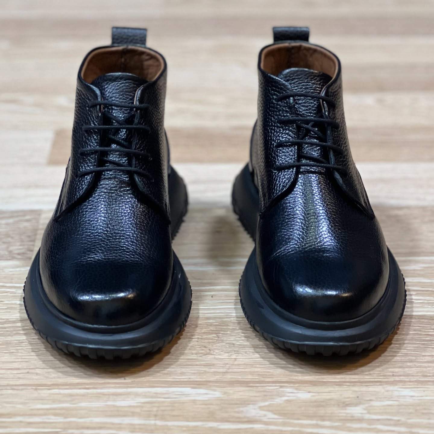 Men's Black Genuine Leather Boots