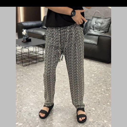 Vintage maze pattern trousers