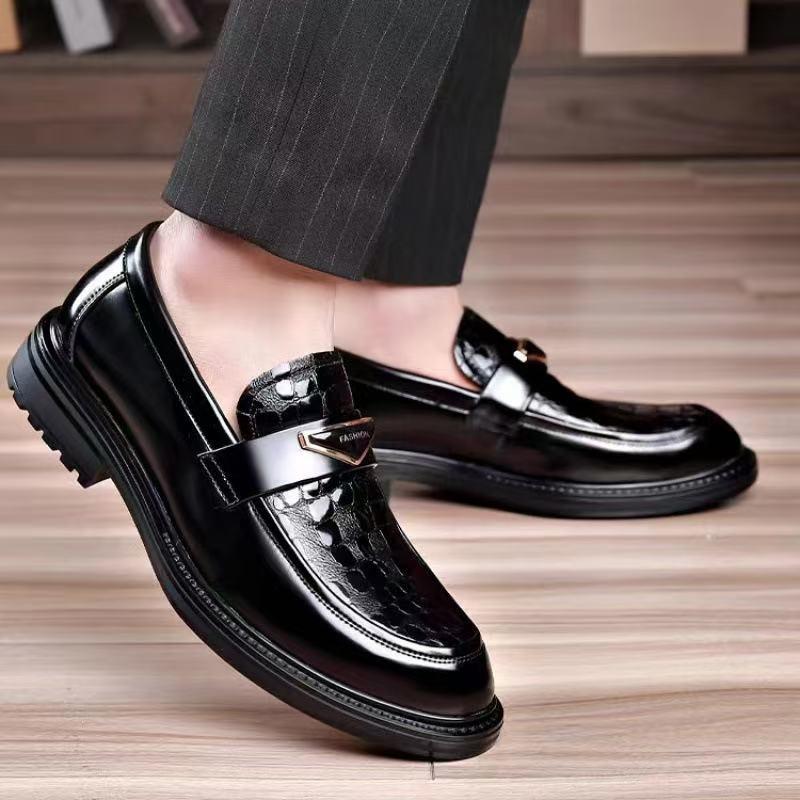 Men's formal British style business leather shoes