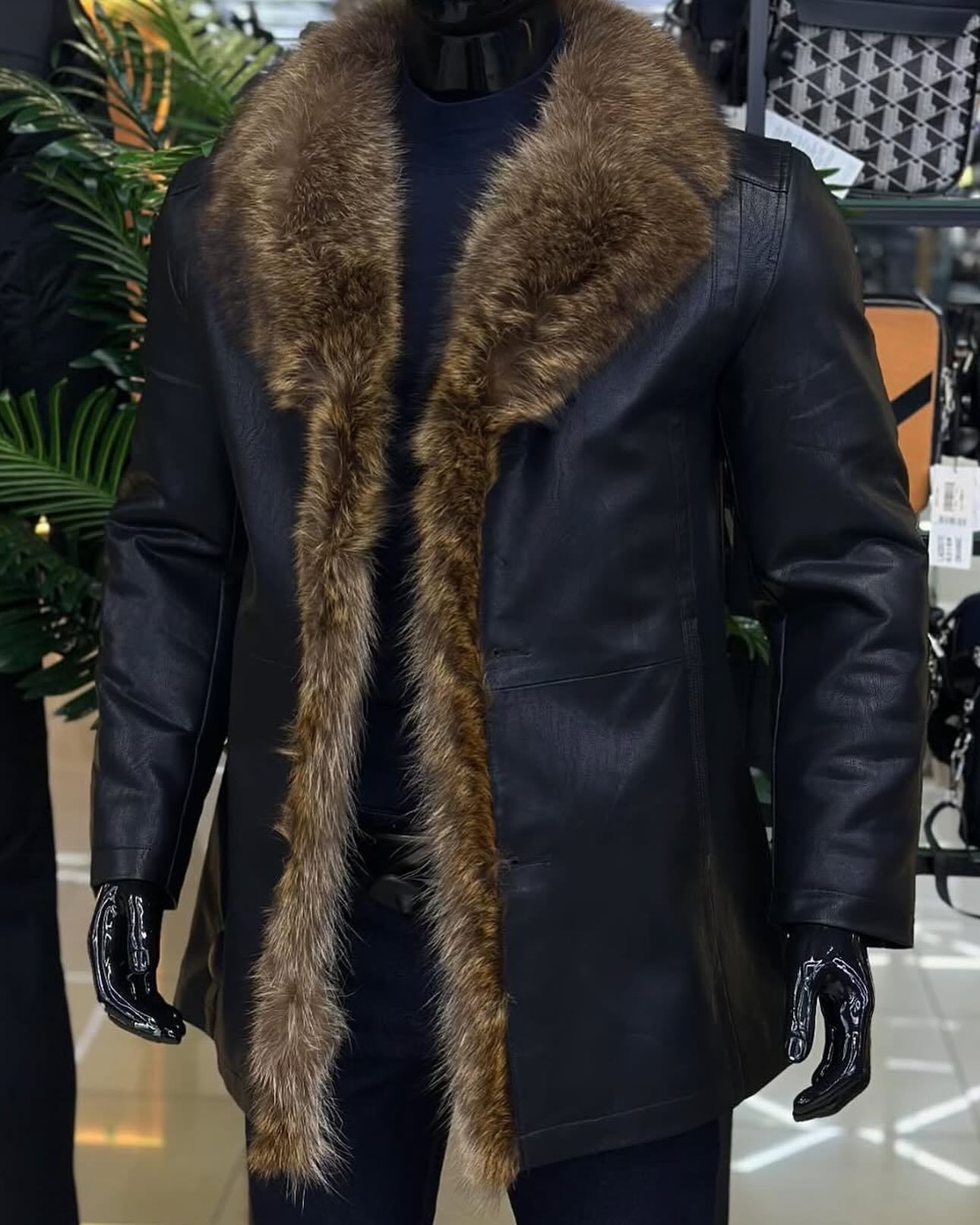 Men's Eco-friendly Fur Warm Coat