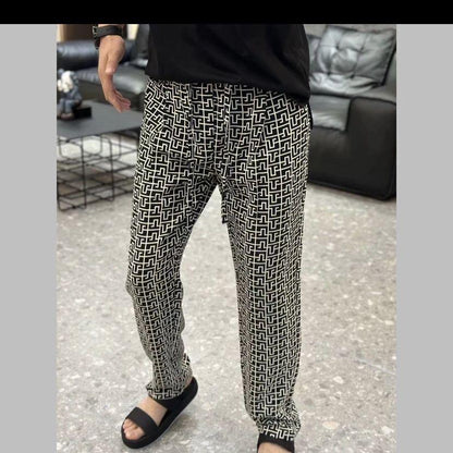 Vintage maze pattern trousers