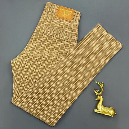 Plush elastic luxury trousers