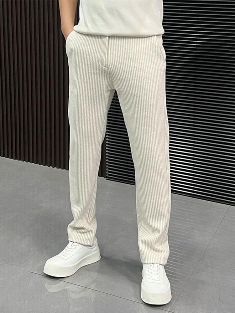 Fine knitting craftsmanship Simple soft trousers