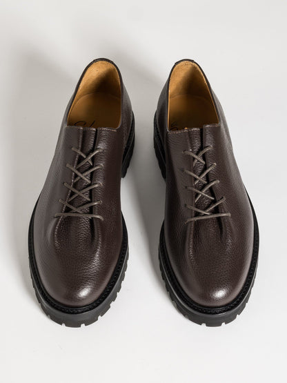 Ebano Grained Calf Leather Edouard Derbies