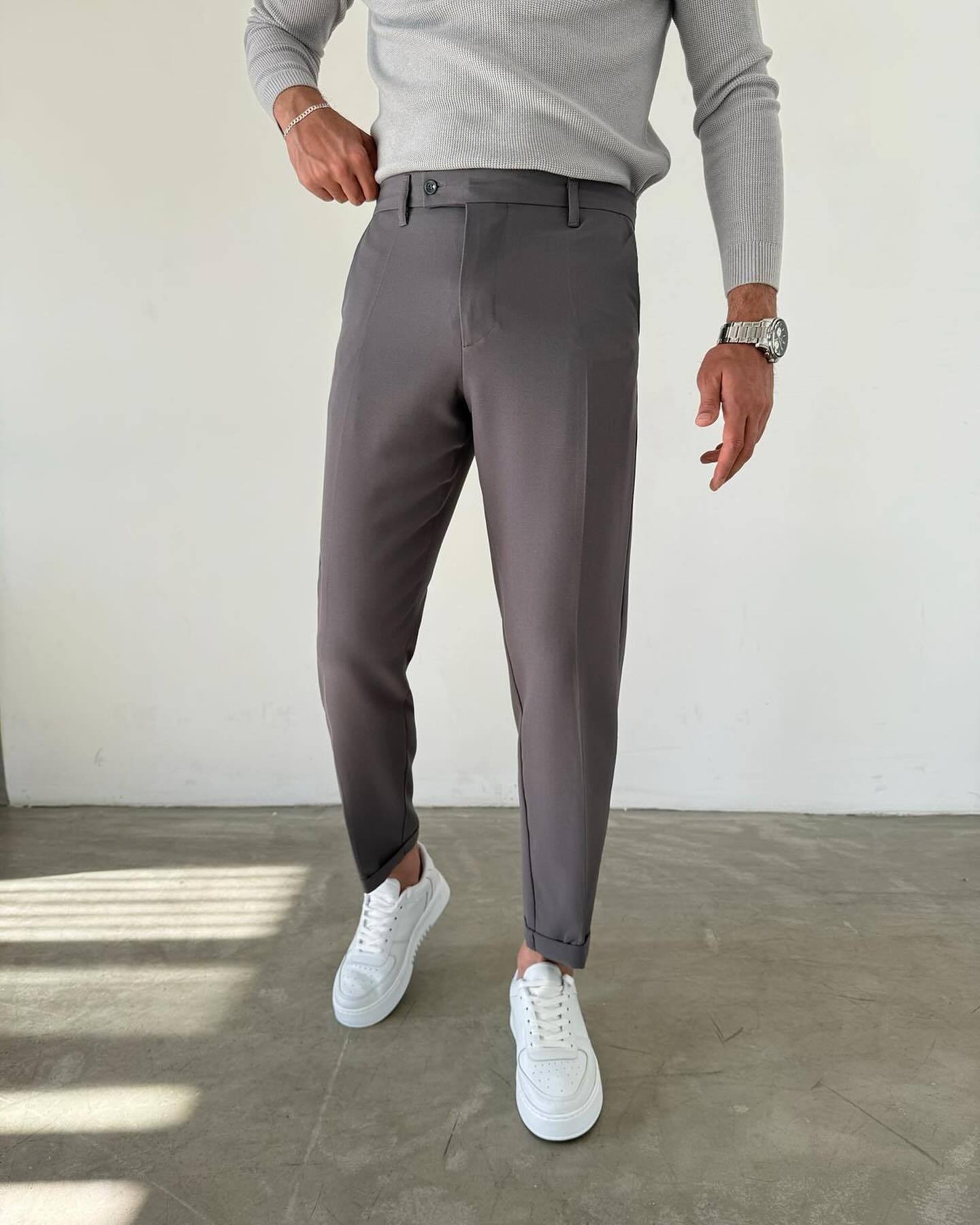 Men's Straight Suit Pants