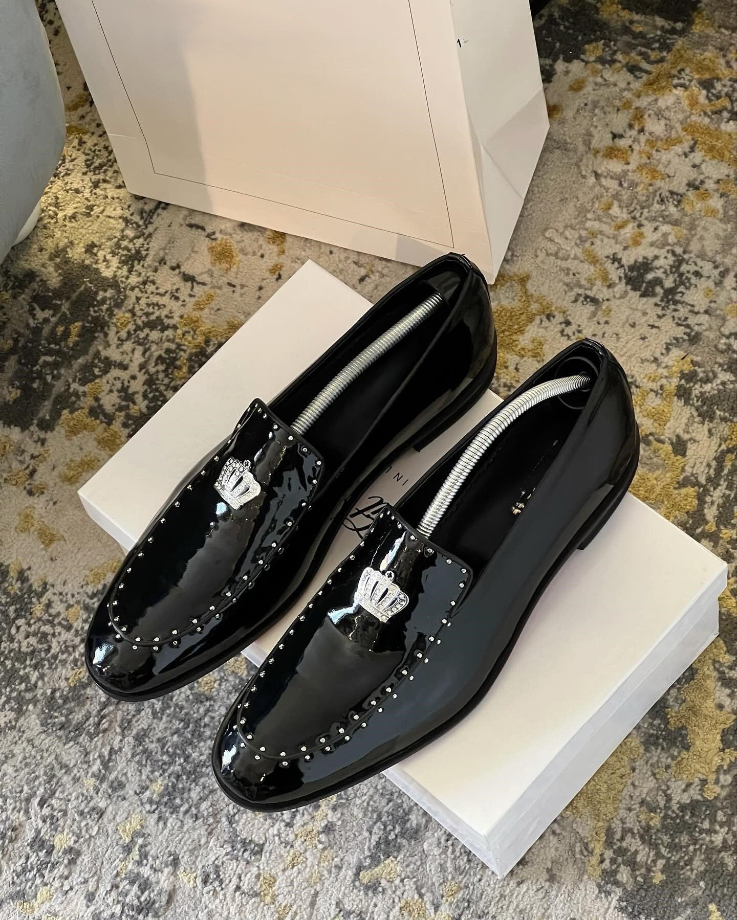 Calf Leather Moccasin Studs