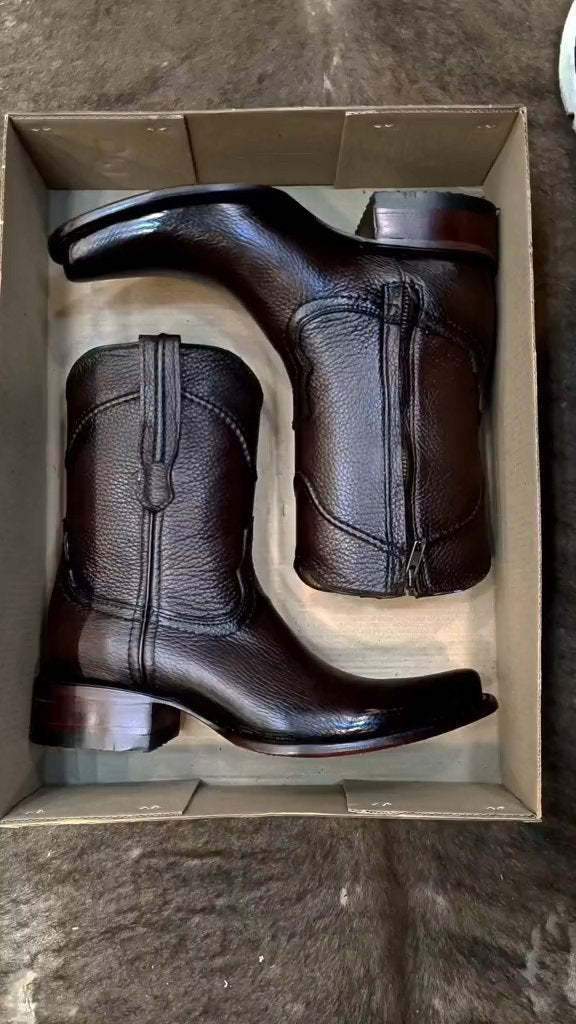 Original Deerskin Cowboy Boots