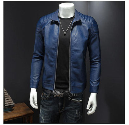 Motorcycle Leather Jacket Men