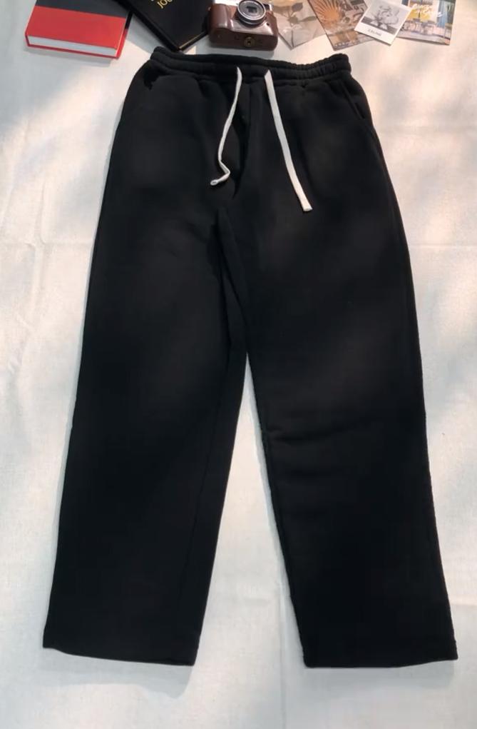 Men's Regular Fit Solid Drawstring Waist Sweatpants