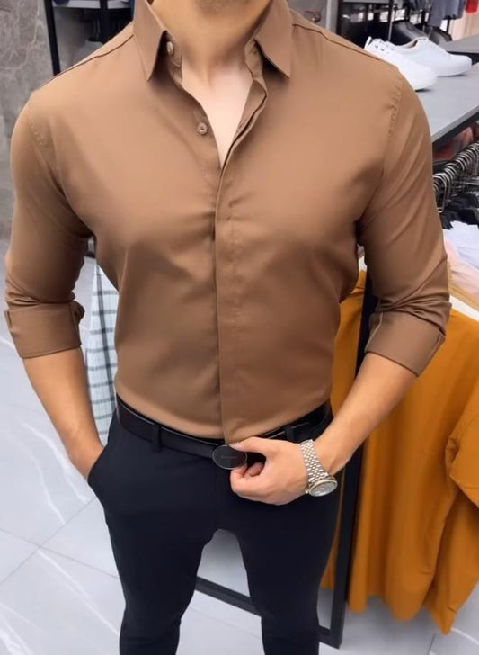 Satin Weave Full Sleeves Shirt