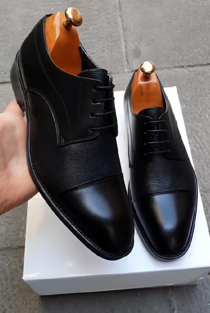 Business Formal Wear Height-enhancing Pointed Toe Casual Leather Shoes