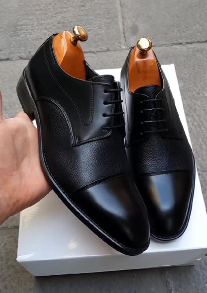 Business Formal Wear Height-enhancing Pointed Toe Casual Leather Shoes